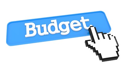 Image showing Budget Button with Hand Cursor.