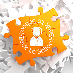 Image showing Back to School on Orange Puzzle.