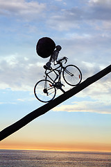 Image showing Sculpture by the Sea exhibit at Bondi, Australia