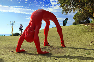 Image showing Sculpture by the Sea exhibit Bondi Australia