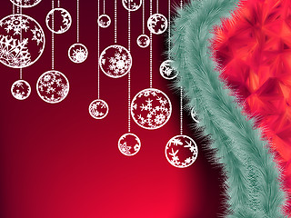 Image showing Christmas garland vector image. EPS 10