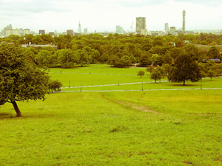 Image showing Retro looking Primrose Hill London