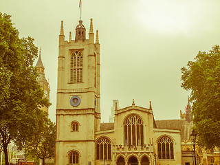 Image showing Retro looking Westminster Abbey