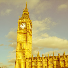 Image showing Retro looking Big Ben London