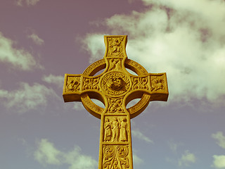 Image showing Retro look Glasgow cemetery