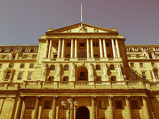 Image showing Retro looking Bank of England