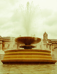 Image showing Retro looking Trafalgar Square, London