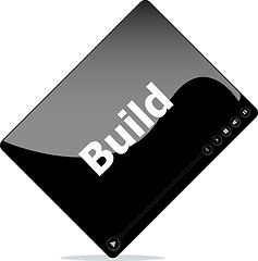 Image showing build on media player interface