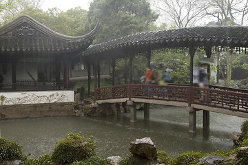 Image showing Garden in the Rain