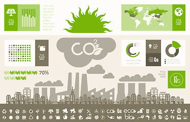 Image showing Ecology Infographic Template.