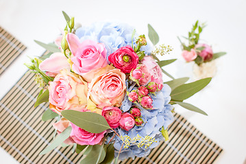 Image showing bright luxury wedding flowers background