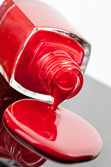 Image showing red nail polish bottle