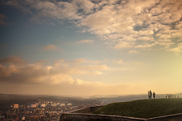 Image showing Sunset in Namur, Belgium