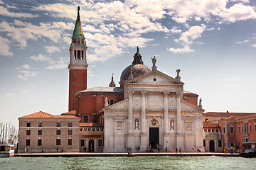 Image showing San Giorgio Maggiore church on Grand Canal in Venice