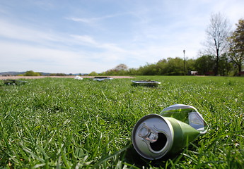 Image showing Trash in the Frogner Park