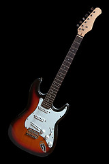 Image showing electric guitar isolated on black