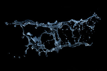 Image showing water splash isolated on black background