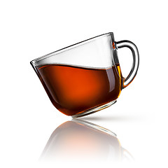 Image showing cup of tea isolated on white