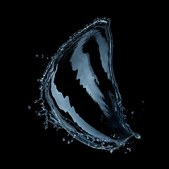 Image showing water splash isolated on black background