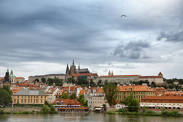 Image showing View of the district of Hradcany and St. Vitus Cathedral in Prag