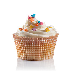 Image showing a cupcake isolated on white