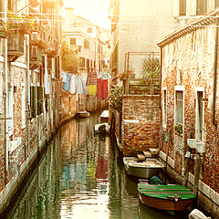 Image showing Canal in Venice, Italy