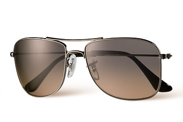 Image showing brown sunglasses isolated on white