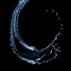 Image showing water splash isolated on black background