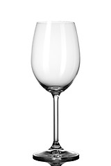 Image showing empty wineglass isolated on white