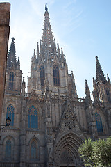 Image showing Gothic Barcelona Cathedral (Santa Eulalia or Santa Creu)