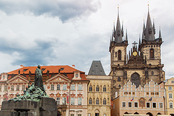 Image showing View of Tyn Church in Prague