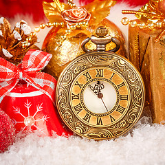 Image showing Christmas pocket watch