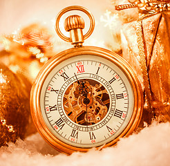 Image showing Christmas pocket watch