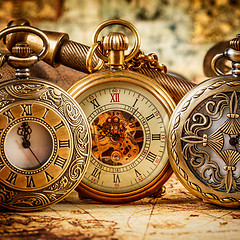 Image showing Vintage pocket watch