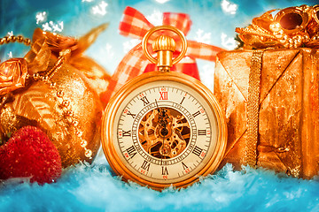 Image showing Christmas pocket watch