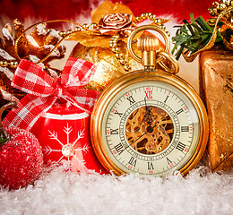 Image showing Christmas pocket watch