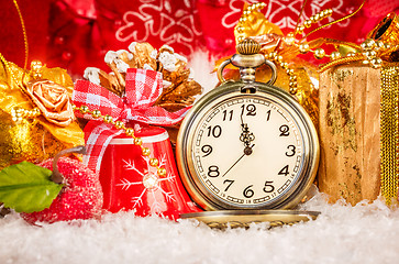 Image showing Christmas pocket watch