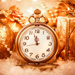 Image showing Christmas pocket watch