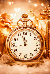 Image showing Christmas pocket watch