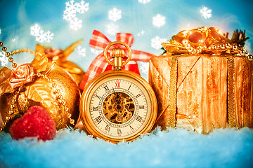 Image showing Christmas pocket watch