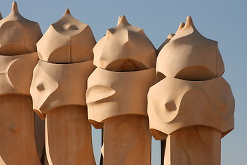 Image showing Casa Mila Gaudi Barcelona