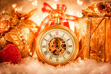 Image showing Christmas pocket watch