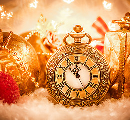 Image showing Christmas pocket watch