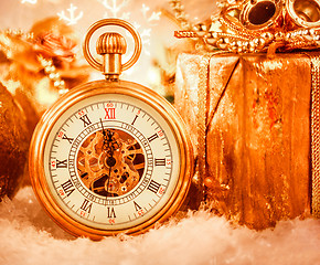 Image showing Christmas pocket watch