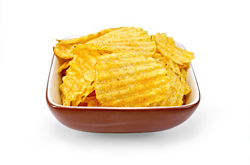 Image showing Chips in a bowl