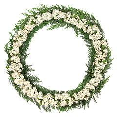 Image showing Hawthorn Blossom Wreath