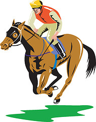 Image showing Horse Racing Equestrian Retro