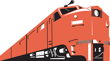 Image showing Diesel Train Retro