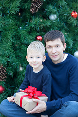 Image showing family at christmas time