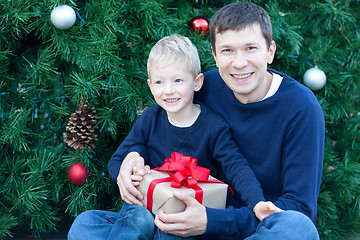 Image showing family at christmas time